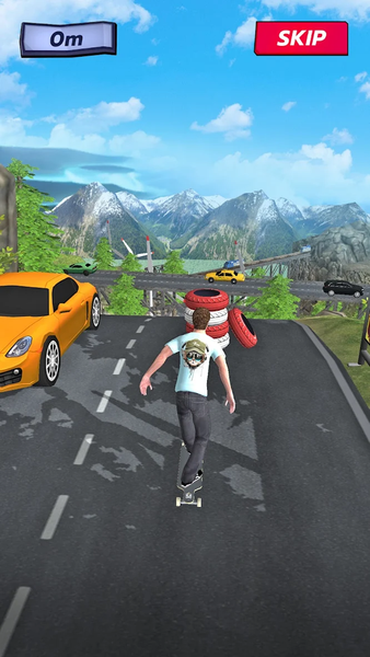 Extreme Fall Skater Simulator - Gameplay image of android game