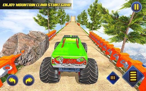 Monster Truck Stunt Games 3D - Gameplay image of android game