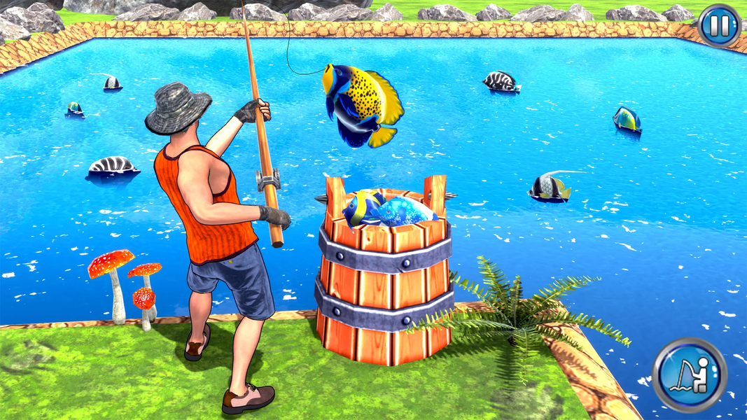 Virtual Fishing Farm simulator - Gameplay image of android game
