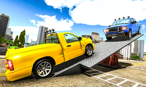 SeeSaw Ramp Car Balance Driving Challenge - Gameplay image of android game