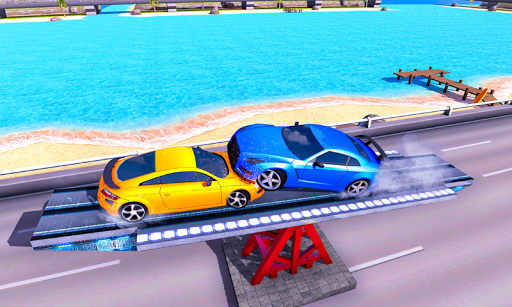 SeeSaw Ramp Car Balance Driving Challenge - Gameplay image of android game