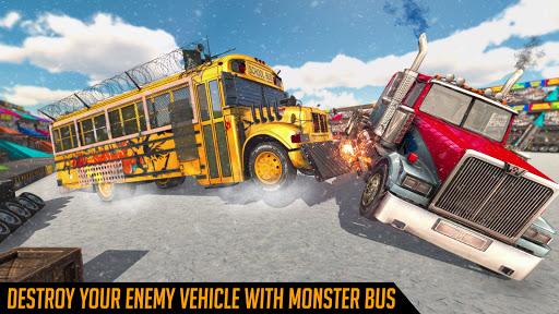 Monster Bus Derby Destruction - Gameplay image of android game