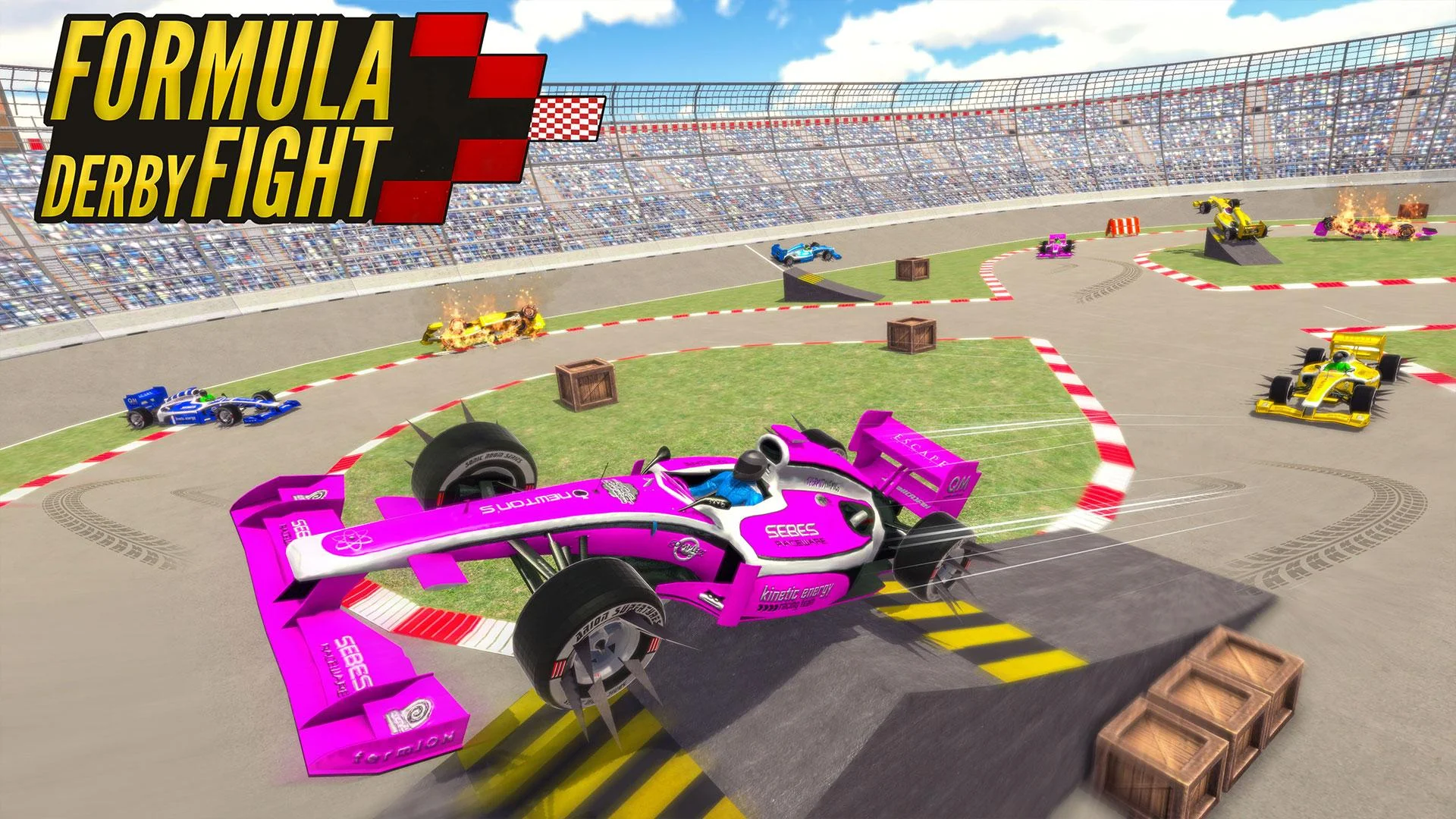 Formula Car Crash Derby Game – Extreme Formula Car Racing Stunt