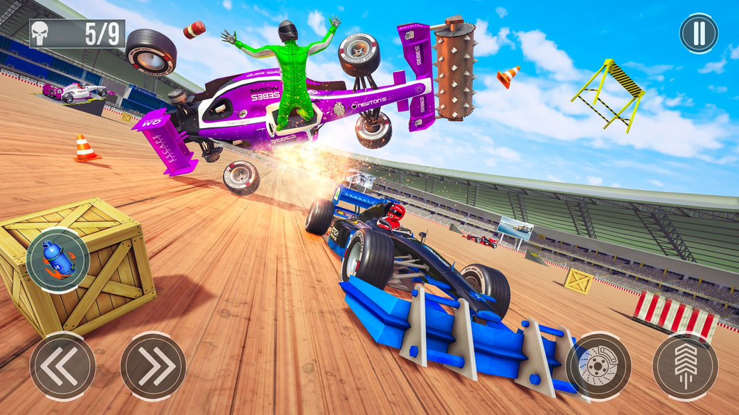 Formula Car Crash Mad Racing - Image screenshot of android app