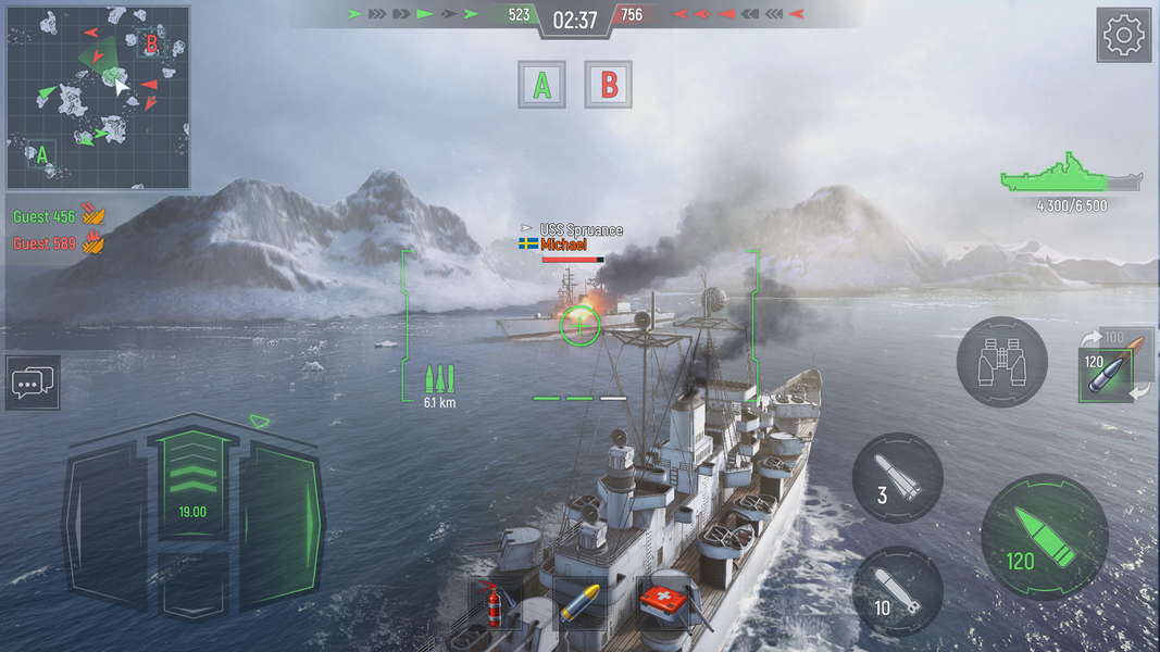 Force of Warships: Battleship - Image screenshot of android app