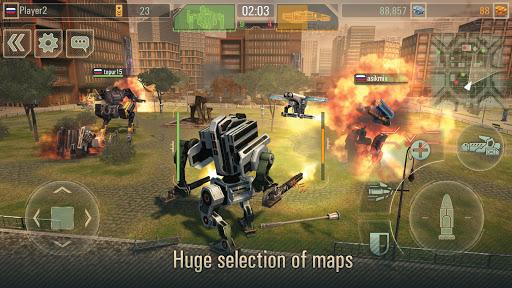 WWR: Mech robots, war game - Gameplay image of android game