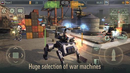 WWR: Mech robots, war game - Gameplay image of android game