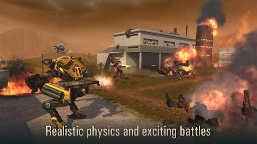 WWR: Mech robots, war game - Gameplay image of android game
