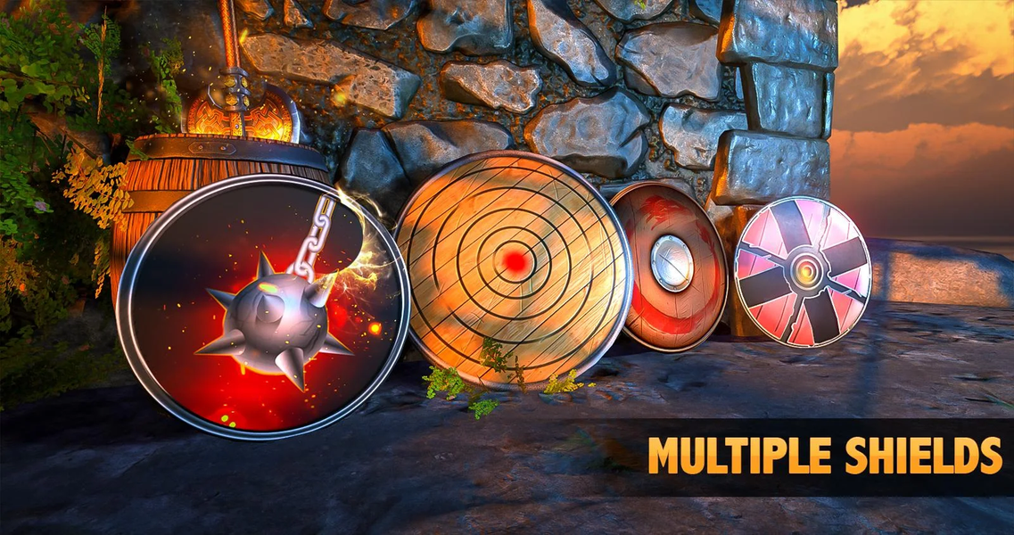 Axe Throwing Game 3D 2022 - Gameplay image of android game