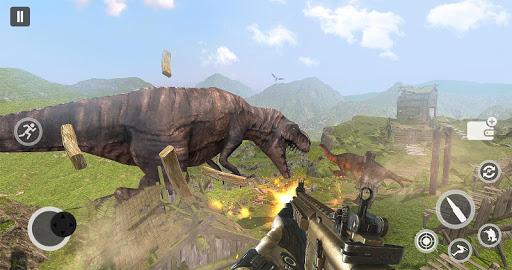 Dinosaur Counter Attack Game 2019 - Sniper Shooter - Gameplay image of android game