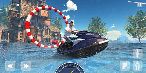 Jet Ski Racing 2019 - Water Boat Games - Gameplay image of android game