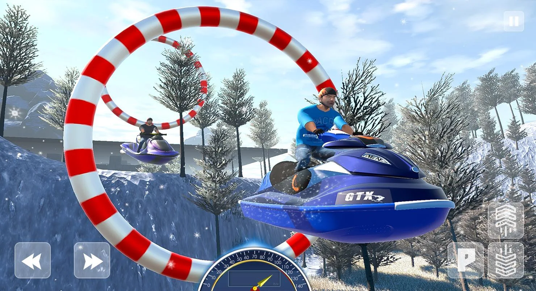 Snow Mountain Boat Bike Racing - عکس بازی موبایلی اندروید