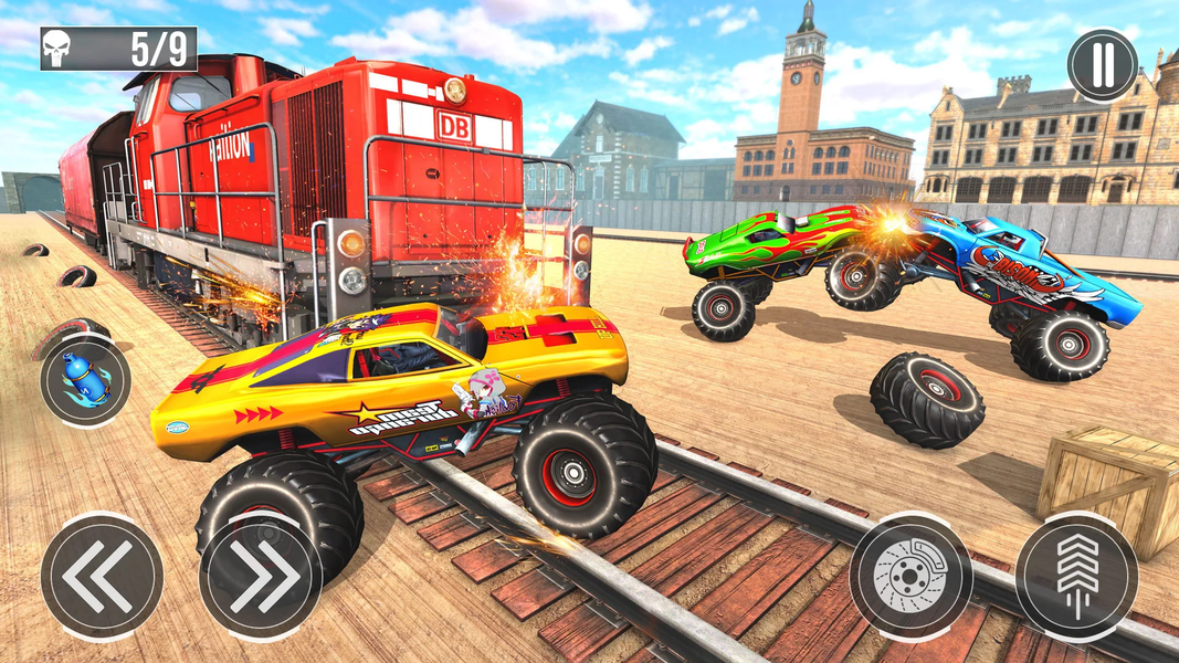 Train Derby Car Demolition Sim - عکس بازی موبایلی اندروید