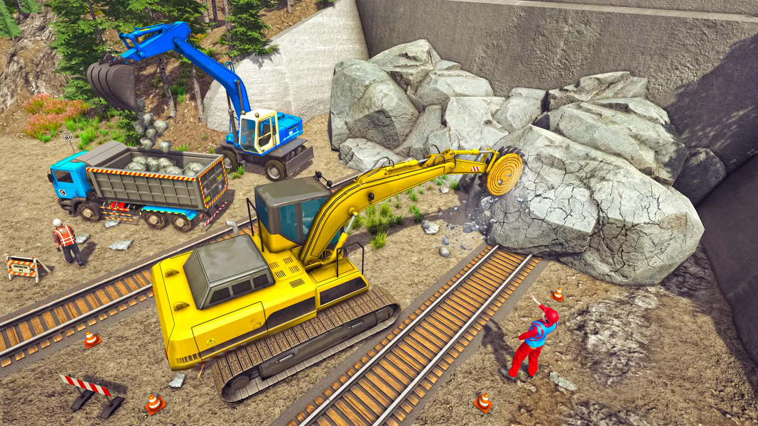Railway City Construction Game - Gameplay image of android game