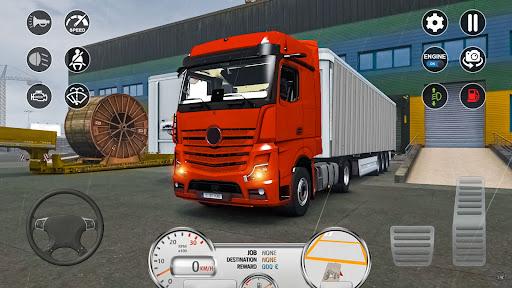Euro Cargo Truck Simulator 3D - Gameplay image of android game