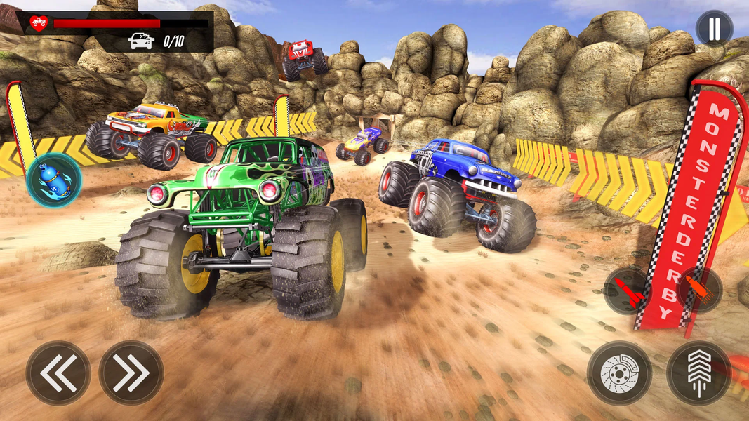 Monster Truck Jam Games 2022 - Gameplay image of android game