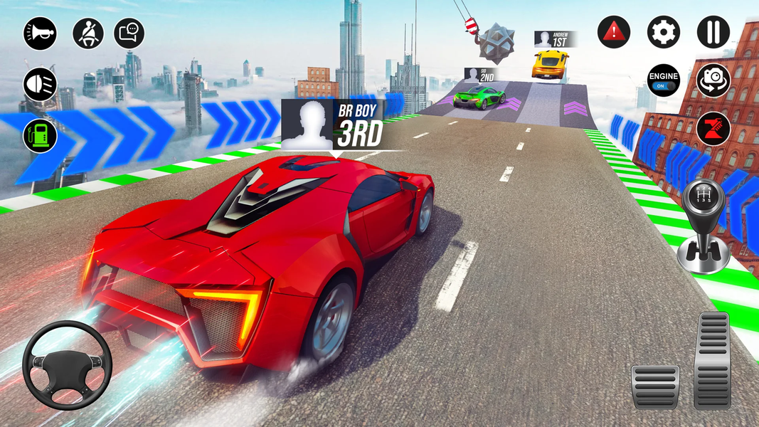 Extreme Car Racing Stunt 2023 - Gameplay image of android game