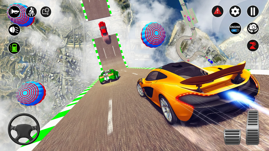 Extreme Car Racing Stunt 2023 - Gameplay image of android game