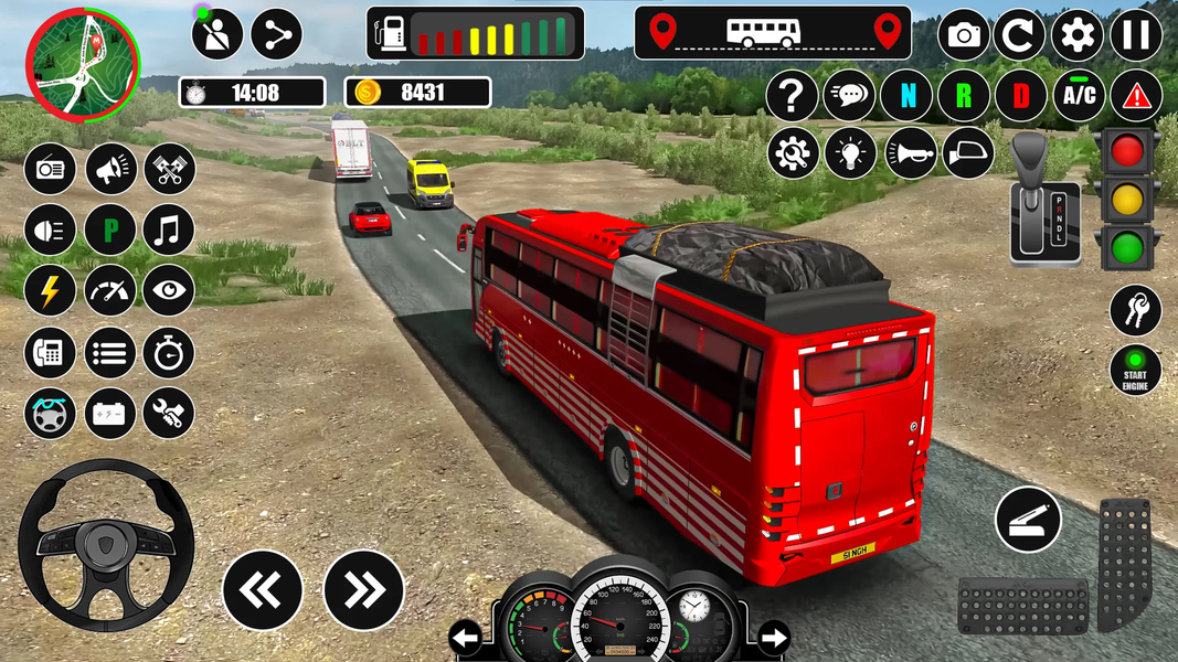 Offroad Coach Bus Simulator 3D - Gameplay image of android game