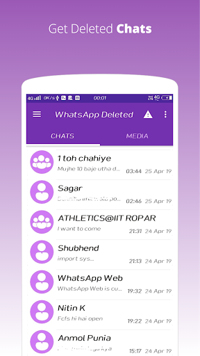 Deleted Whats Message (& Media) - عکس برنامه موبایلی اندروید