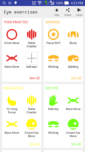 Eye exercises & Eye trainer - عکس برنامه موبایلی اندروید