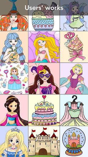 Princess coloring book - عکس بازی موبایلی اندروید