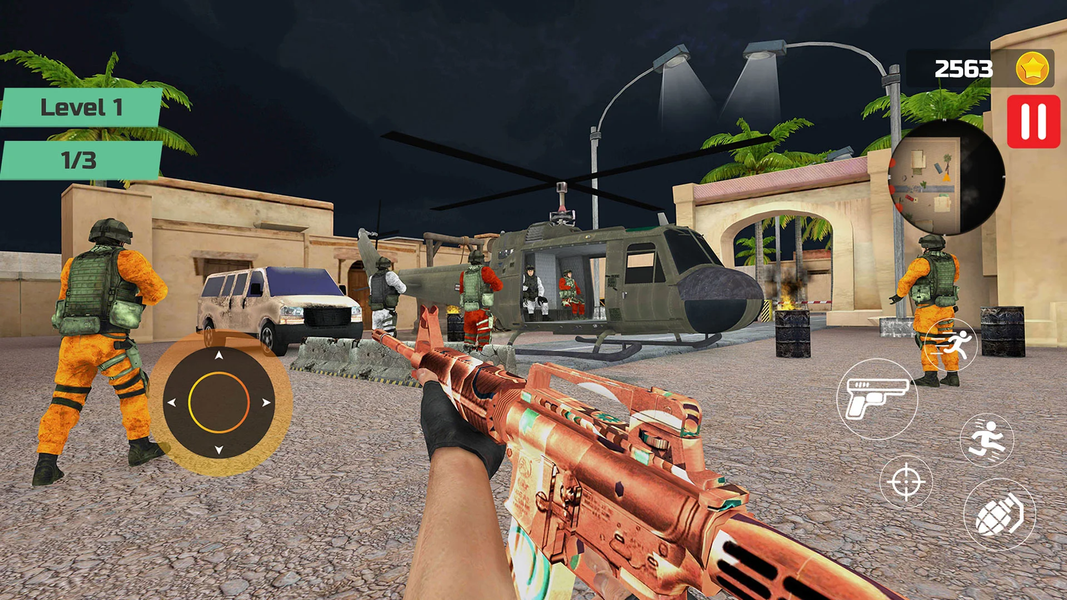 Desert Missions Gun Fight 3D - Gameplay image of android game