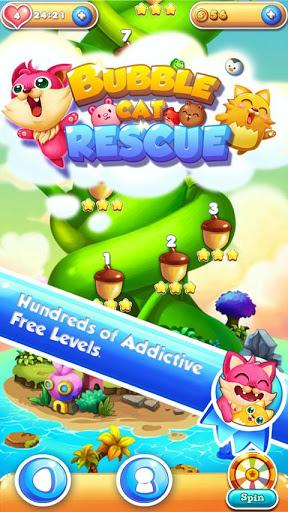Bubble Cat Rescue - Gameplay image of android game