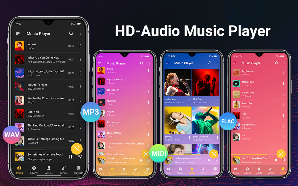 Music Player - Audio Player - عکس برنامه موبایلی اندروید