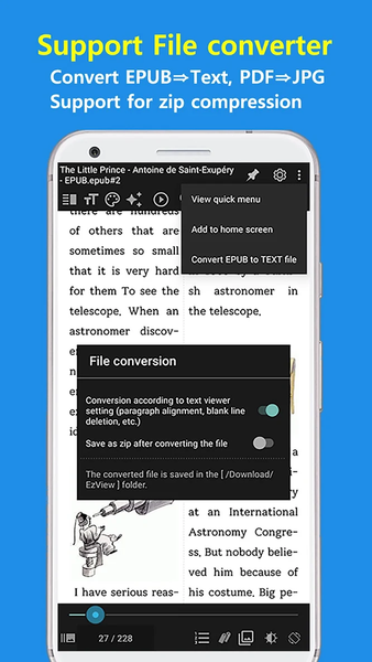 EasyViewer-epub,Comic,Text,PDF - عکس برنامه موبایلی اندروید