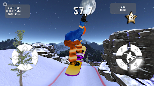 Crazy Snowboard - Gameplay image of android game