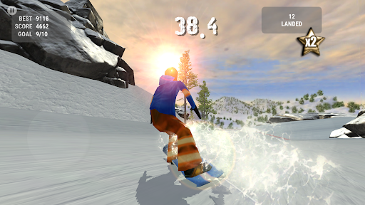 Crazy Snowboard - Gameplay image of android game
