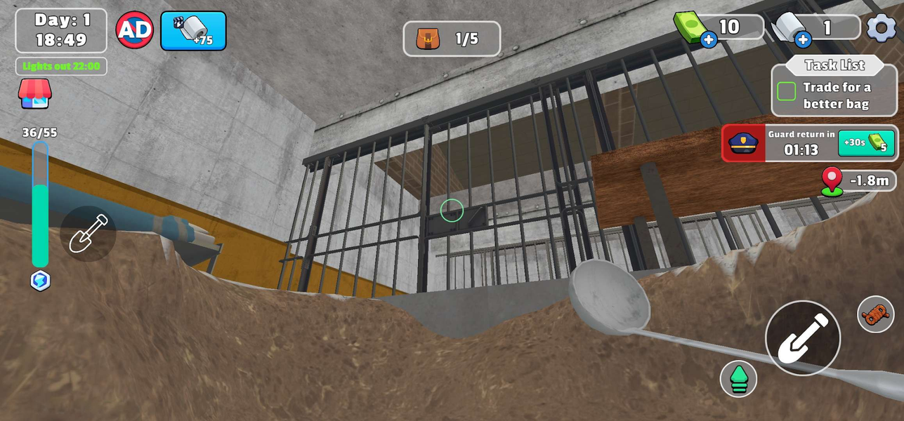 Prison Breakout: Escape Route - Gameplay image of android game