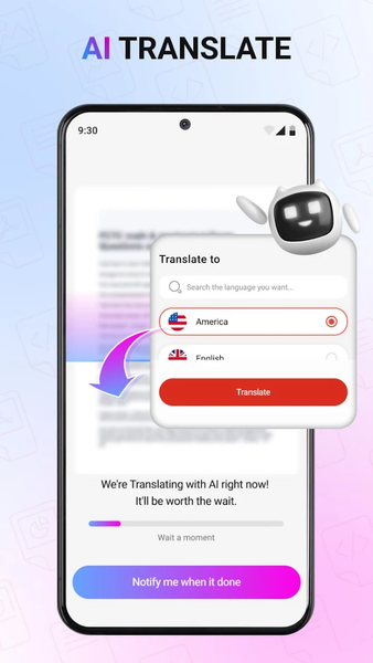 PDF Reader & Doc Translator - Image screenshot of android app