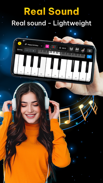 Piano Learn - Real Keyboard - عکس برنامه موبایلی اندروید