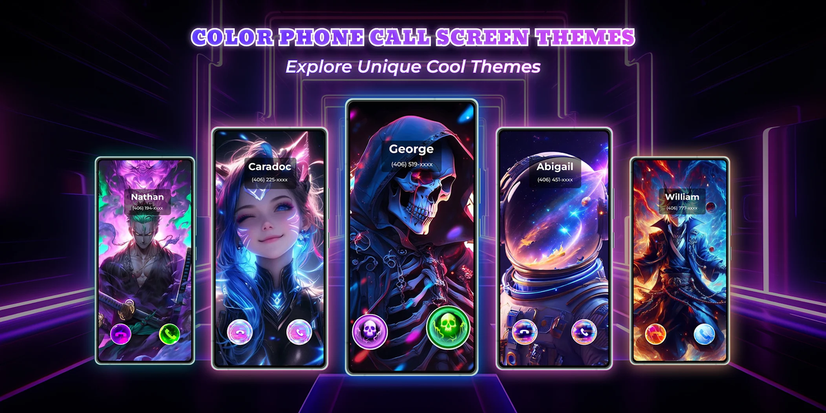Color Phone: Call Screen Theme - Image screenshot of android app