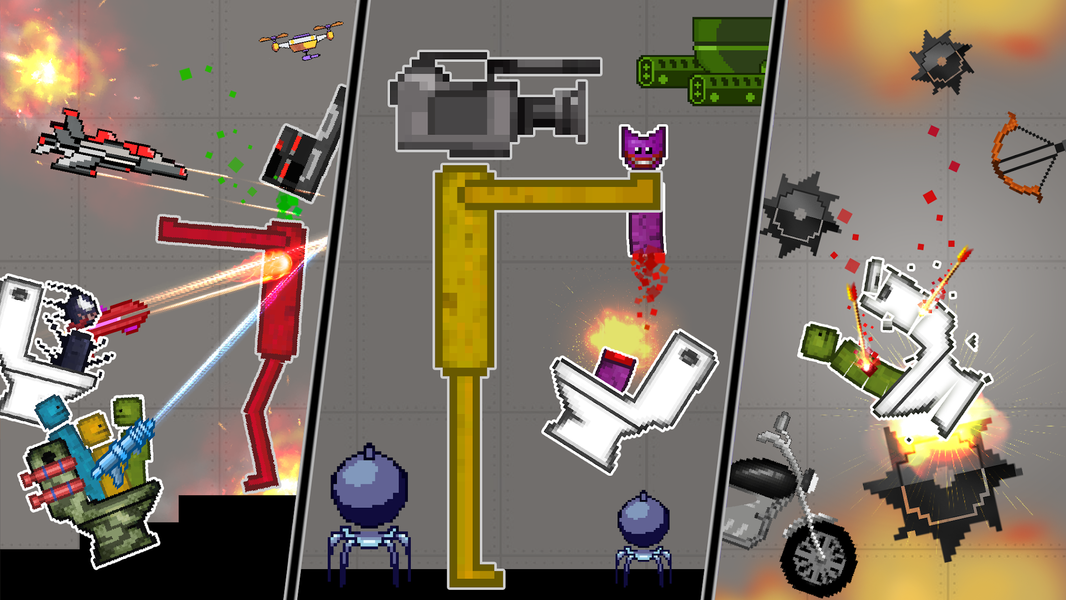 Ragdoll Dismounting Playground - Gameplay image of android game