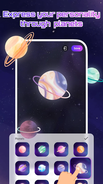 Space Language Wallpaper - Image screenshot of android app