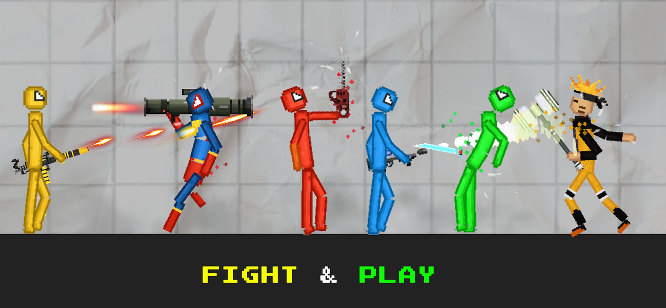 Stickman Playground - Gameplay image of android game