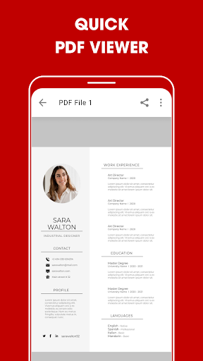 PDF Reader - PDF Viewer 2023 - عکس برنامه موبایلی اندروید