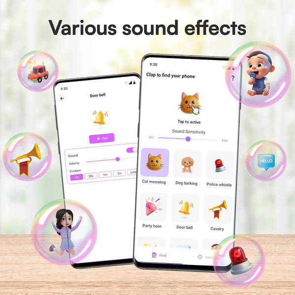 Find My Phone: Clap & Whistle - عکس برنامه موبایلی اندروید