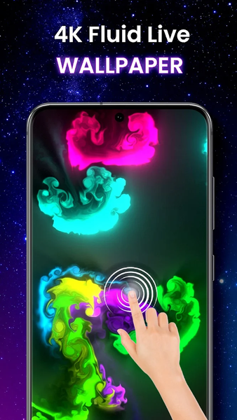 Magic Fluid: 4D Live Wallpaper - Image screenshot of android app