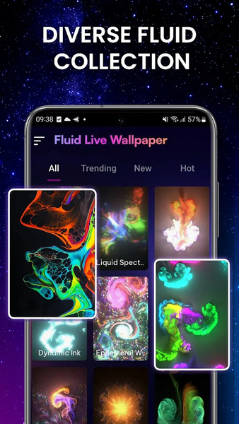 Magic Fluid: 4D Live Wallpaper - Image screenshot of android app