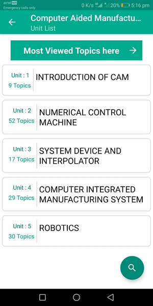 Computer Aided Manufacturing - Image screenshot of android app