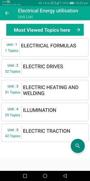 Electrical Energy utilisation - Image screenshot of android app