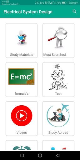 Electrical System Design - Image screenshot of android app