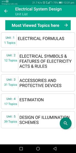 Electrical System Design - Image screenshot of android app