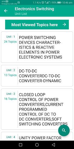 Electronics Switching - Image screenshot of android app