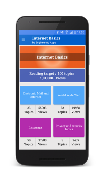 Internet Basics: Engineering - Image screenshot of android app