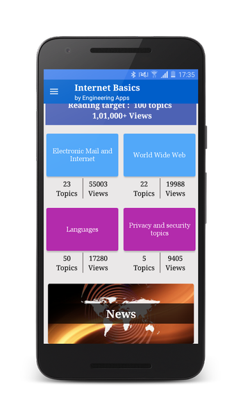 Internet Basics: Engineering - Image screenshot of android app